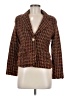 Street One 100% Polyester Tweed Brown Blazer Size EU 40 / US 10 - photo 1