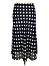 Halogen 100% Polyester Polka Dots Black Casual Skirt Size XL - photo 2