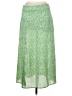 Shein 100% Polyester Print Green Casual Skirt Size 8 - 10 - photo 1