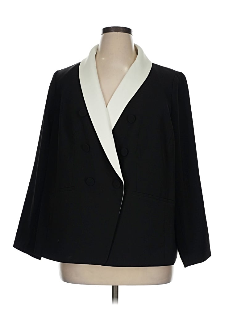 Pre-owned Talbots Blazer Jacket In Black