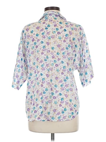 John Eshaya 3/4 Sleeve Button-Down Shirt (view 2)