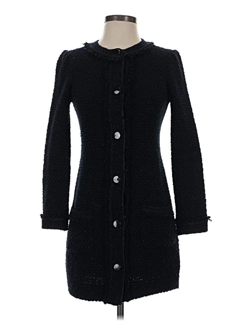 Pre-owned James Jeans Wool Coat In Black