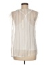 Lovestitch 100% Polyester Silver Sleeveless Blouse Size M - photo 2
