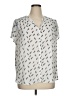 Fun2Fun Silver Short Sleeve Blouse Size 1X - photo 1