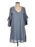 Millibon 100% Polyester Gray Casual Dress Size S - photo 1