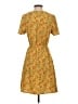 Monteau 100% Polyester Paisley Yellow Casual Dress Size S - photo 2