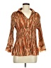 Jaipur 100% Polyester Orange 3/4 Sleeve Blouse Size M - photo 1