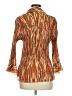 Jaipur 100% Polyester Orange 3/4 Sleeve Blouse Size M - photo 2