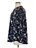 Hilary Radley 100% Polyester Floral Blue Long Sleeve Blouse Size XL - photo 5