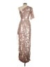 Mac Duggal 100% Polyester Silver Cocktail Dress Size 6 - photo 2