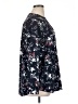 Hilary Radley 100% Polyester Floral Blue Long Sleeve Blouse Size XL - photo 4
