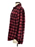 JACHS 100% Cotton Plaid Red Long Sleeve Button-Down Shirt Size M - photo 5