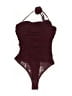 Lulus Burgundy Bodysuit Size S - photo 1