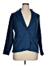Lands' End 100% Polyester Checkered-gingham Blue Blazer Size XL (petite) - photo 1