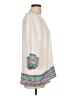 Pink Owl 100% Polyester Ivory 3/4 Sleeve Blouse Size L - photo 4