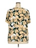 Liz Claiborne Floral Gold Short Sleeve Blouse Size 2X - photo 2