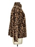 Charming Charlie 100% Polyester Animal Print Brown Faux Fur Jacket Size M - photo 4