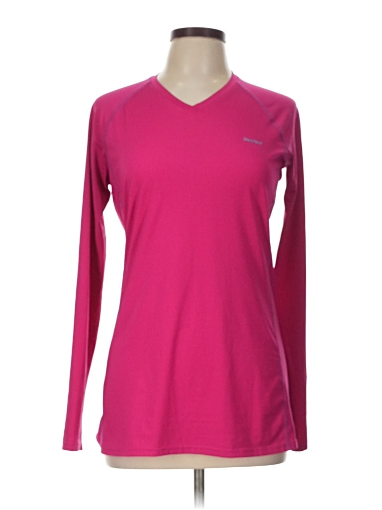 Pre-owned Reebok Long Sleeve T-shirt In Pink