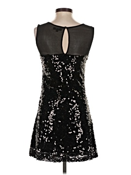 millau lace dress MILLAU EMBROIDERED MESH MINI DRESS SIZE SMALL BLACK W/GRAY EMBROIDERY