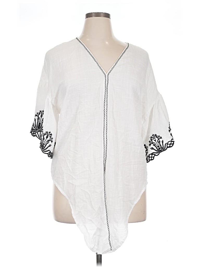 Pre-owned Max Studio Kimono In White