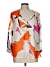 Diane von Furstenberg Orange 3/4 Sleeve Blouse Size 12 - photo 1