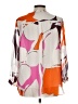 Diane von Furstenberg Orange 3/4 Sleeve Blouse Size 12 - photo 2