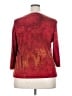 Only Nine Red 3/4 Sleeve Blouse Size 2X - photo 2