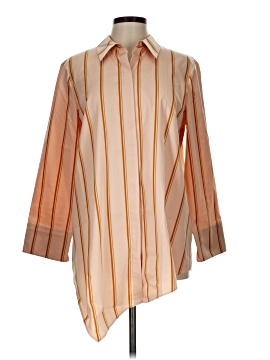 Lafayette 148 New York 3/4 Sleeve Button-Down Shirt (view 1)