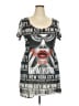 Blush Graphic Gray Casual Dress Size 2X - photo 1