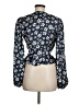 Jill Jill Stuart 100% Polyester Blue Long Sleeve Blouse Size 6 - photo 2