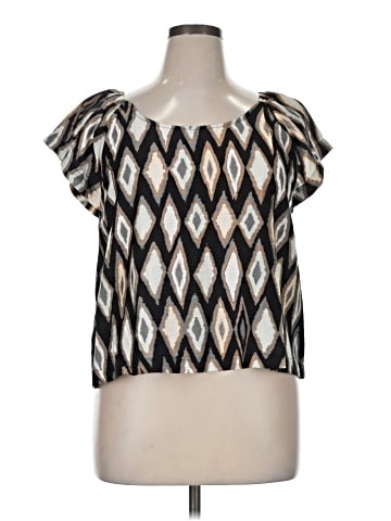 MELLODAY Short Sleeve Blouse (view 1)