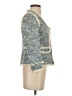 Rebecca Taylor Tweed Blue Blazer Size 2 - photo 4