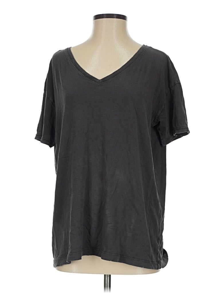 Pre-owned Aerie Short Sleeve T-shirt In Gray