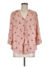 Torrid 100% Polyester Pink 3/4 Sleeve Blouse Size Med Plus (00) - photo 1