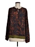 CAbi 100% Polyester Brown Long Sleeve Blouse Size M - photo 1