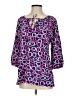 Assorted Brands Purple 3/4 Sleeve Blouse Size S - photo 1