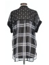 Vince Camuto 100% Polyester Black Short Sleeve Blouse Size L - photo 2