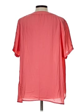 Halston Heritage Short Sleeve Silk Top (view 2)