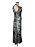 DKNY 100% Polyester Metallic Silver Cocktail Dress Size 6 - photo 4
