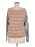 Unbranded 100% Polyester Stripes Orange Pullover Sweater Size M - photo 1