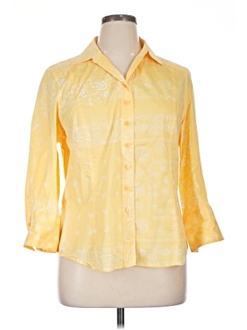 Coldwater Creek 3/4 Sleeve Button-Down Shirt (view 1)