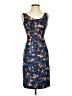 Erdem Print Blue Cocktail Dress Size 2 - photo 1