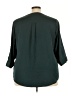 Torrid 100% Polyester Teal 3/4 Sleeve Blouse Size 3X Plus (3) - photo 2