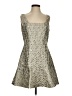 BCBGMAXAZRIA Metallic Silver Cocktail Dress Size S - photo 1