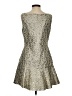 BCBGMAXAZRIA Metallic Silver Cocktail Dress Size S - photo 2