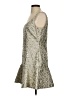 BCBGMAXAZRIA Metallic Silver Cocktail Dress Size S - photo 5