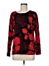 Chico's Floral Red Pullover Sweater Size Med (1) - photo 1