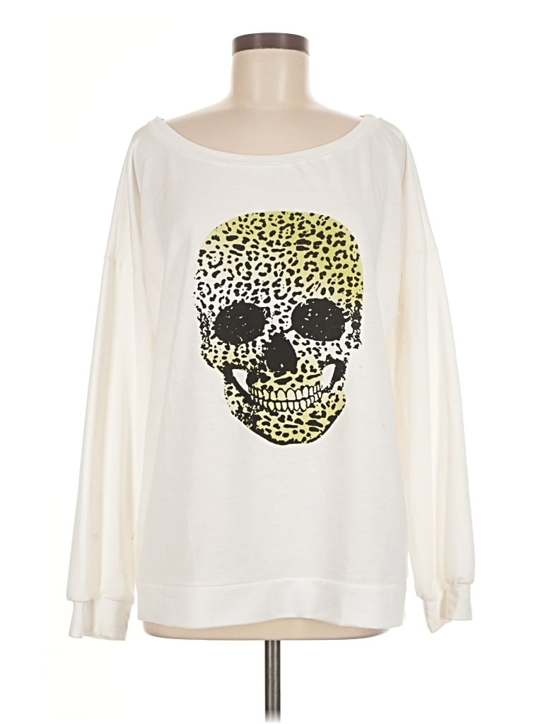 Pre-owned Assorted Brands Sweatshirt In Ivory