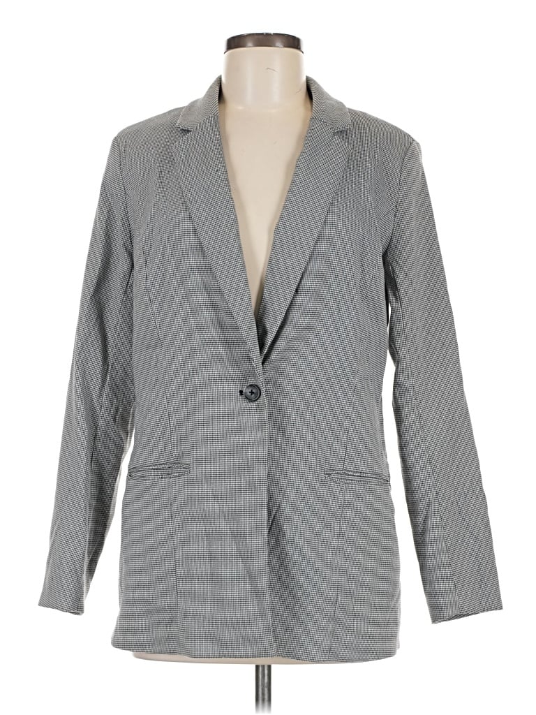 Pre-owned Nine West Blazer Jacket In Gray
