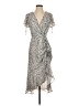 Lulus 100% Polyester Animal Print Ivory Cocktail Dress Size S - photo 1
